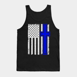 USA Flag Christian 4th of July Patriotic Tank Top